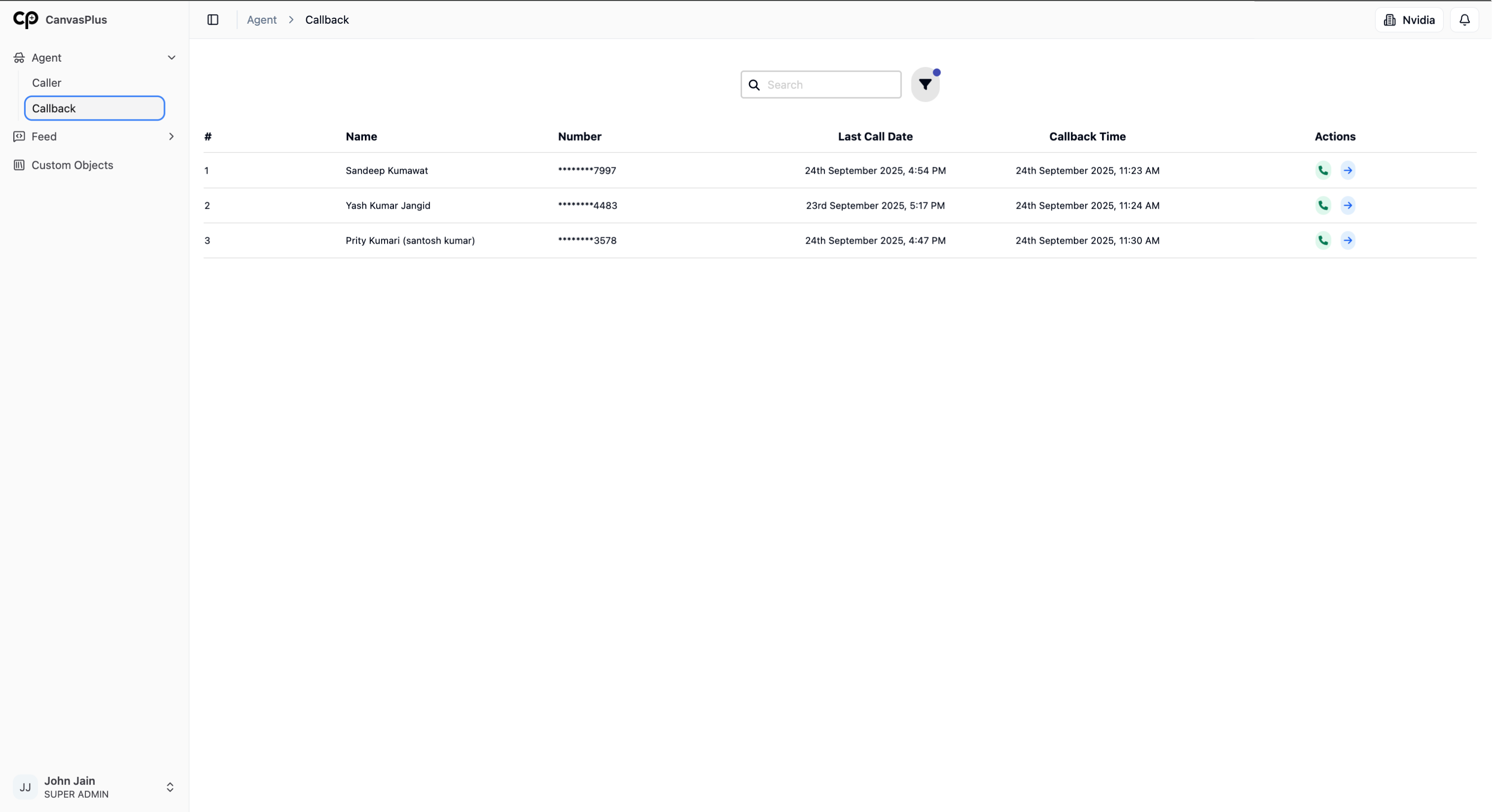 CanvasPlus - Modern CRM & Calling Solution